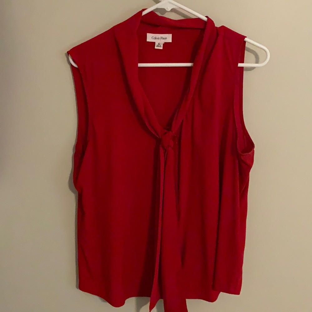 Red XL Calvin Klein tank top
